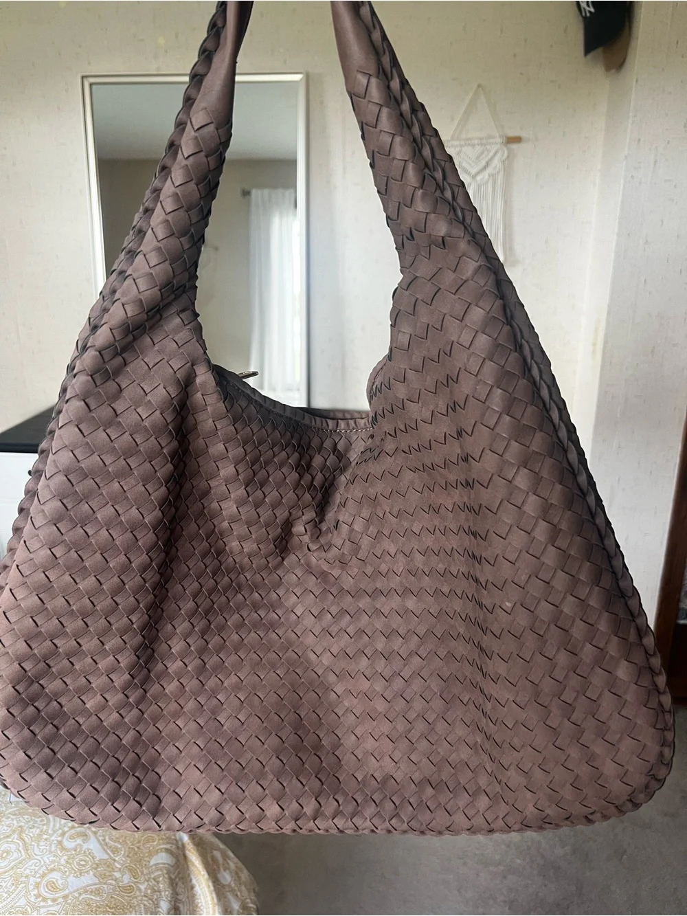 Woven Hobo Shoulder Bag